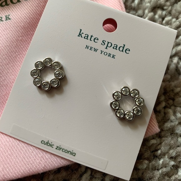 kate spade Jewelry - NWT Authentic Cubic Zirconia Kate Spade Earrings